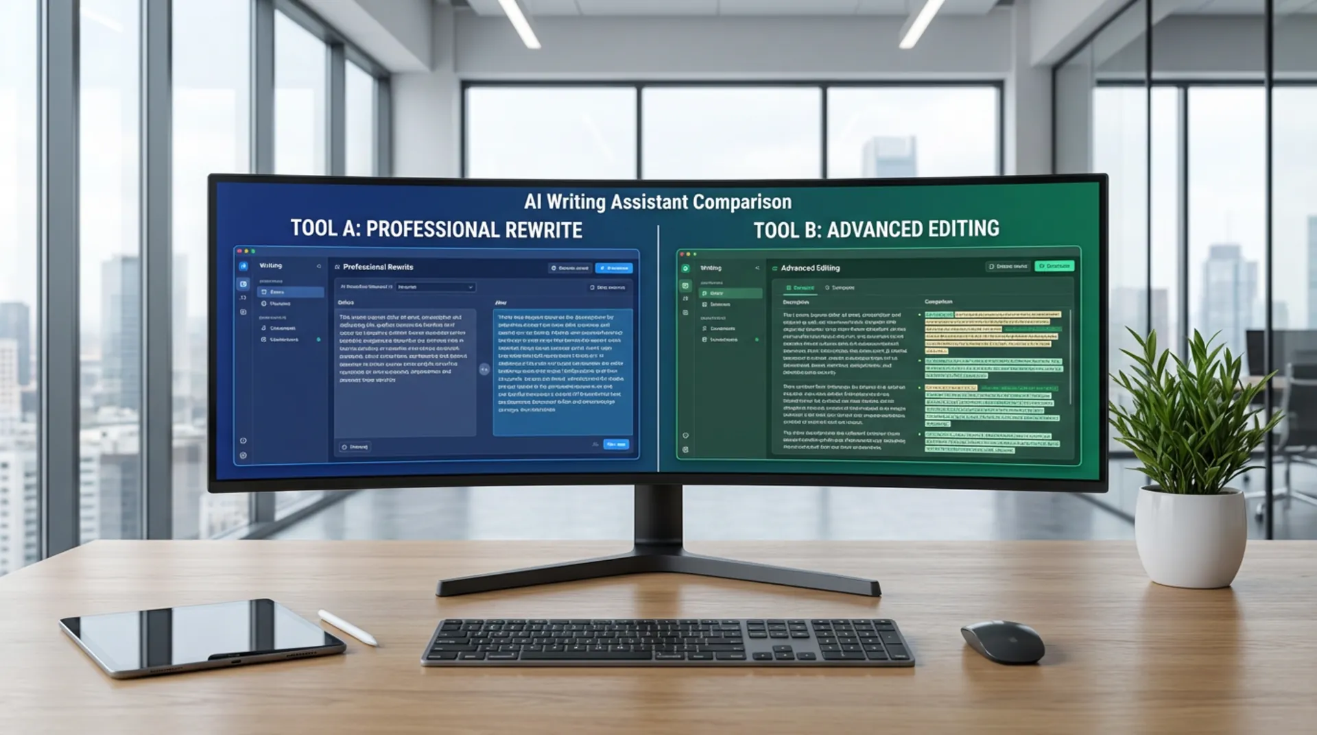 Professional comparison of AI writing assistant tools for content rewriting